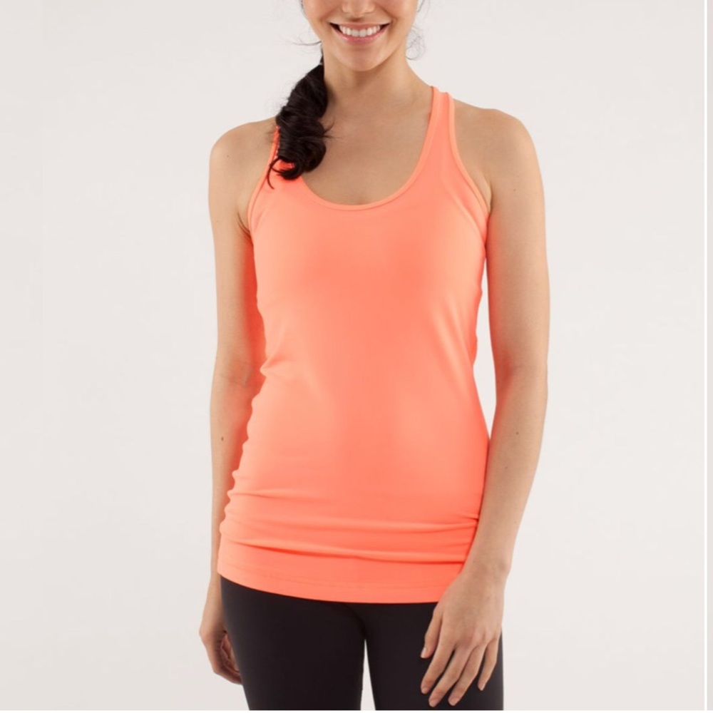 Orange Lululemon Cool Racerback